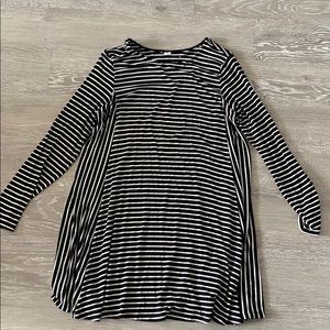 Black and White Striped dress